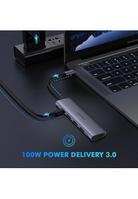 Мультипортовий адаптер UGREEN 5-in-1 USB C Hub with 4K HDMI (50209)