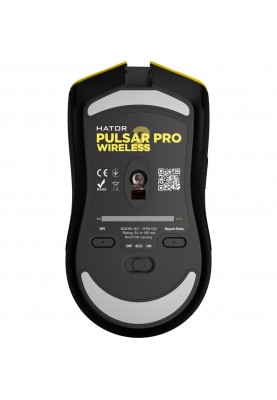 Миша HATOR Pulsar 2 Pro Wireless Yellow (HTM-532)