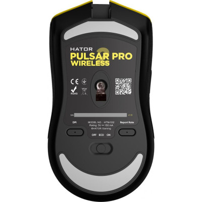 Миша HATOR Pulsar 2 Pro Wireless Yellow (HTM-532)