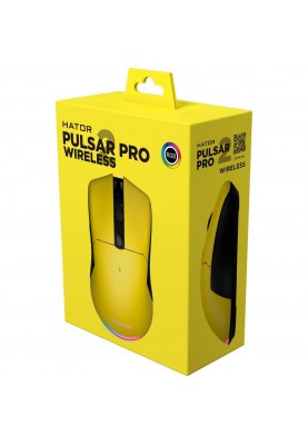 Миша HATOR Pulsar 2 Pro Wireless Yellow (HTM-532)