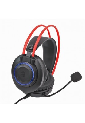 Навушники з мікрофоном Bloody G200S Black/Red