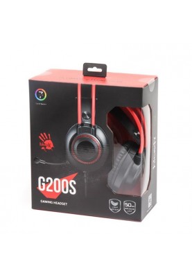 Навушники з мікрофоном Bloody G200S Black/Red