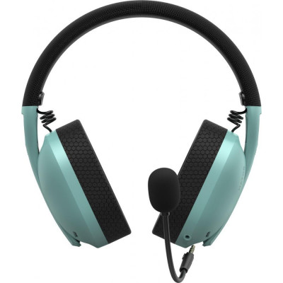 Навушники з мікрофоном HATOR Hyperpunk 2 USB 7.1 Black/Mint (HTA-848)