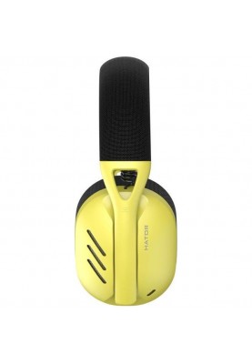 Навушники з мікрофоном HATOR Hyperpunk 2 Wireless Tri-mode Black/Yellow (HTA-857)