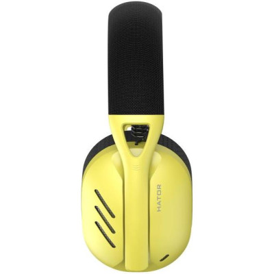 Навушники з мікрофоном HATOR Hyperpunk 2 Wireless Tri-mode Black/Yellow (HTA-857)