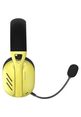 Навушники з мікрофоном HATOR Hyperpunk 2 Wireless Tri-mode Black/Yellow (HTA-857)