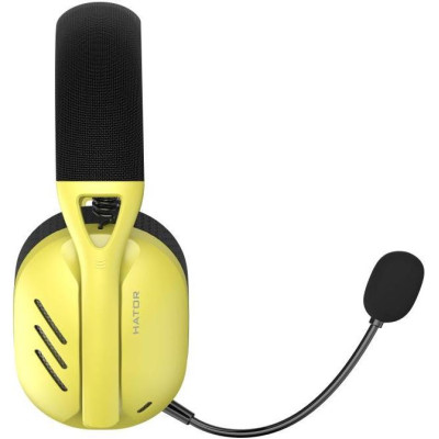 Навушники з мікрофоном HATOR Hyperpunk 2 Wireless Tri-mode Black/Yellow (HTA-857)