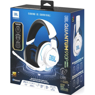 Навушники з мікрофоном JBL Quantum 910P Console Wireless (JBLQ910PWLWHTBLU)