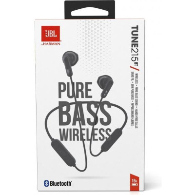 Навушники з мікрофоном JBL T215BT Black (JBLT215BTBLK)