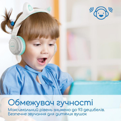 Навушники з мікрофоном Promate Panda Aqua (panda.aqua) Навушники з мікрофоном Promate Panda Aqua (panda.aqua)