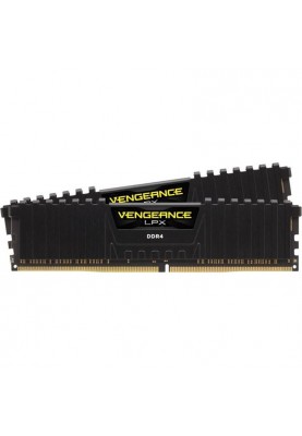 Пам'ять для настільних комп'ютерів Corsair 32 GB (2x16GB) DDR4 3600 MHz Vengeance LPX Black (CMK32GX4M2Z3600C18)