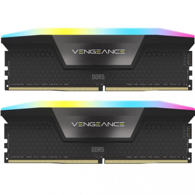Пам'ять для настільних комп'ютерів Corsair 32 GB (2x16GB) DDR5 6400 MHz Vengeance RGB (CMH32GX5M2B6400C36)