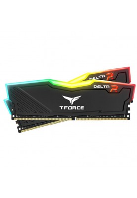 Пам'ять для настільних комп'ютерів TEAM 16 GB (2x8GB) DDR4 3200 MHz T-Force Delta RGB (TF3D416G3200HC16FDC01)