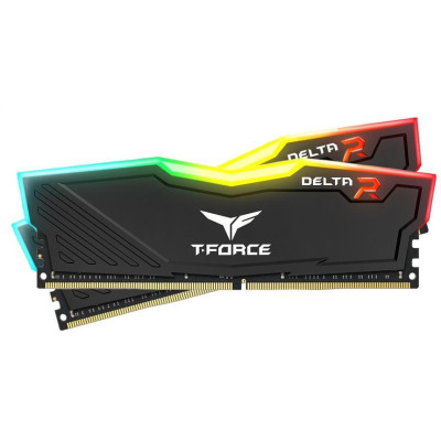 Пам'ять для настільних комп'ютерів TEAM 16 GB (2x8GB) DDR4 3200 MHz T-Force Delta RGB (TF3D416G3200HC16FDC01)