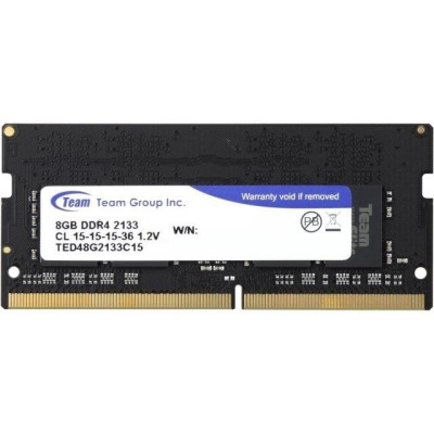 Пам'ять для ноутбуків TEAM 8 GB SO-DIMM DDR4 2133 MHz (TED48G2133C15-S01)