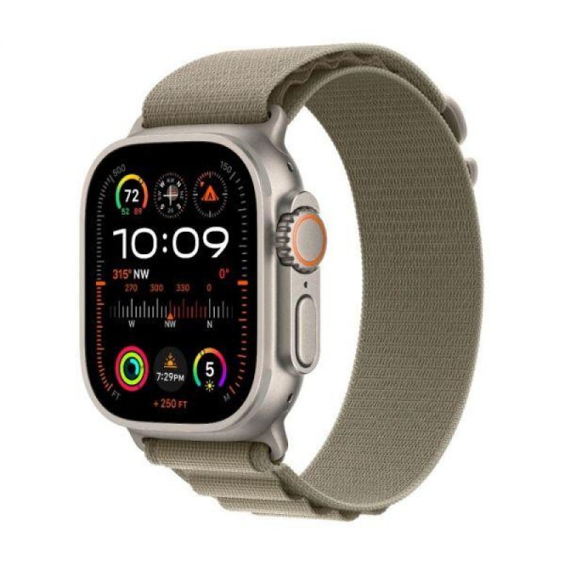 Apple Apple Alpine Loop Band Medium для Apple Watch 49mm - Olive (MT5U3)