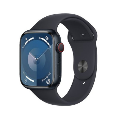 Смарт-годинник Apple Watch Series 9 GPS + Cellular 45mm Midnight Alu. Case w. Midnight S. Band - M/L (MRMD3)