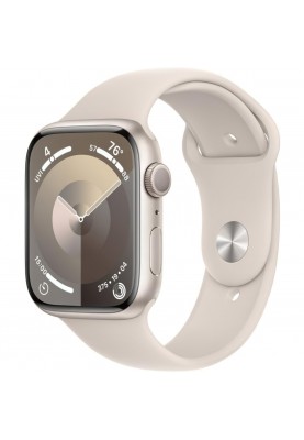 Смарт-годинник Apple Watch Series 9 GPS 41mm Starlight Aluminum Case w. Starlight Sport Band - S/M (MR8T3)