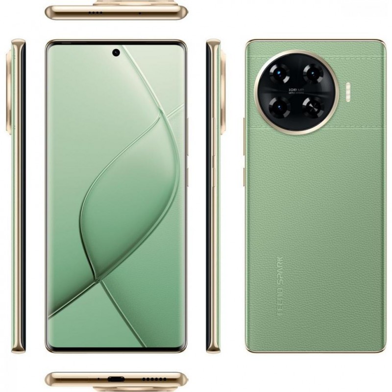 Смартфон Tecno Spark 20 Pro+ KJ7 8/256GB Magic Skin Green (4894947019135)