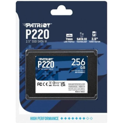 SSD накопичувач PATRIOT P220 256 GB (P220S256G25)