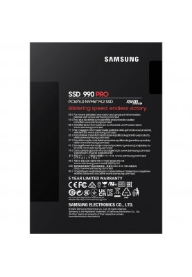 SSD накопичувач Samsung 990 PRO 4 TB (MZ-V9P4T0BW)