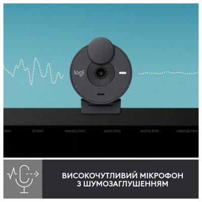 Веб-камера Logitech Brio 300 FHD Graphite (960-001436) Веб-камера Logitech Brio 300 FHD Graphite (960-001436)