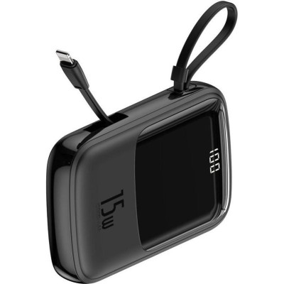 Зовнішній акумулятор (павербанк) Baseus Qpow 10000 mAh Black (PPQD-B01) Зовнішній акумулятор (павербанк) Baseus Qpow 10000 mAh Black (PPQD-B01)