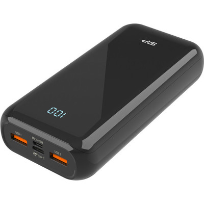 Зовнішній акумулятор (павербанк) Silicon Power QS28 20000 mAh Black (SP20KMAPBKQS280K)