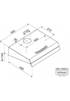 Витяжка плоска KERNAU KBH 0950.1 S