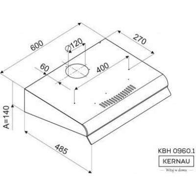 Витяжка плоска KERNAU KBH 0960.1 W