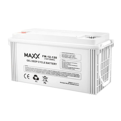 Акумуляторна батарея гелева Maxx FM-12-120 GEL DEEP CYCLE BATTERY 12V 120Ah 34кг.
