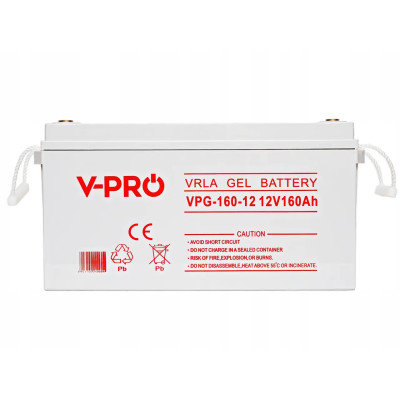 Акумуляторна гелева батарея Volt Polska VRLA GEL 12V 160Ah (VPG-160-12) (6AKUGEL160) 43кг.