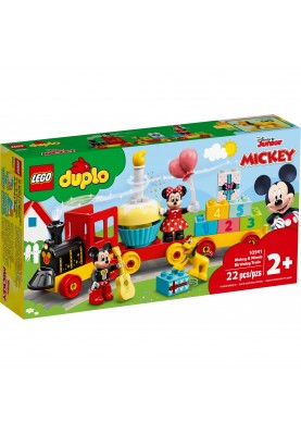 Блоковий конструктор LEGO Duplo Святковий поїзд Міккі та Мінні (10941)