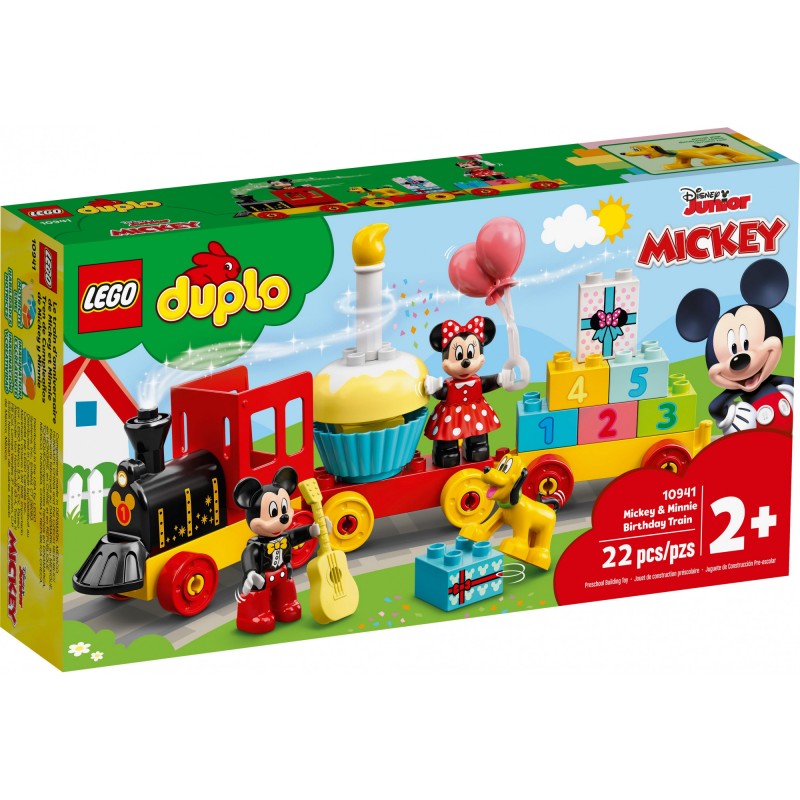 Блоковий конструктор LEGO Duplo Святковий поїзд Міккі та Мінні (10941)