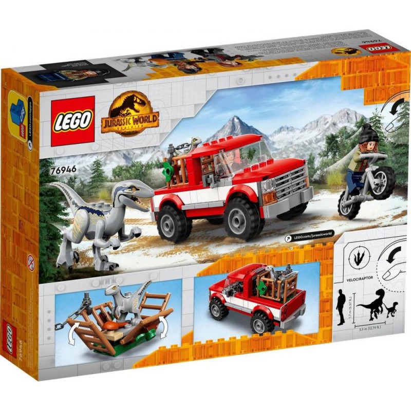 Блоковий конструктор LEGO Полювання на Блу і Бета-велоцираптора (76946)