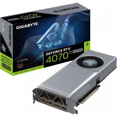 Відеокарта GIGABYTE GeForce RTX 4070 Ti Super AI Top 16G (GV-N407TSAI TOP-16GD)