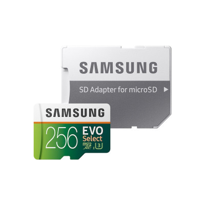Карта пам'яті Samsung 256 GB microSDXC UHS-I U3 EVO Select + SD Adapter MB-ME256HA