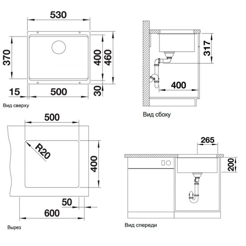 Кухонна мийка Blanco ETAGON 500-U 522228