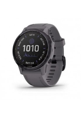 Смарт-годинник Garmin Fenix 6S Pro Solar Edition Amethyst Steel with Shale Gray Band (010-02409-15)