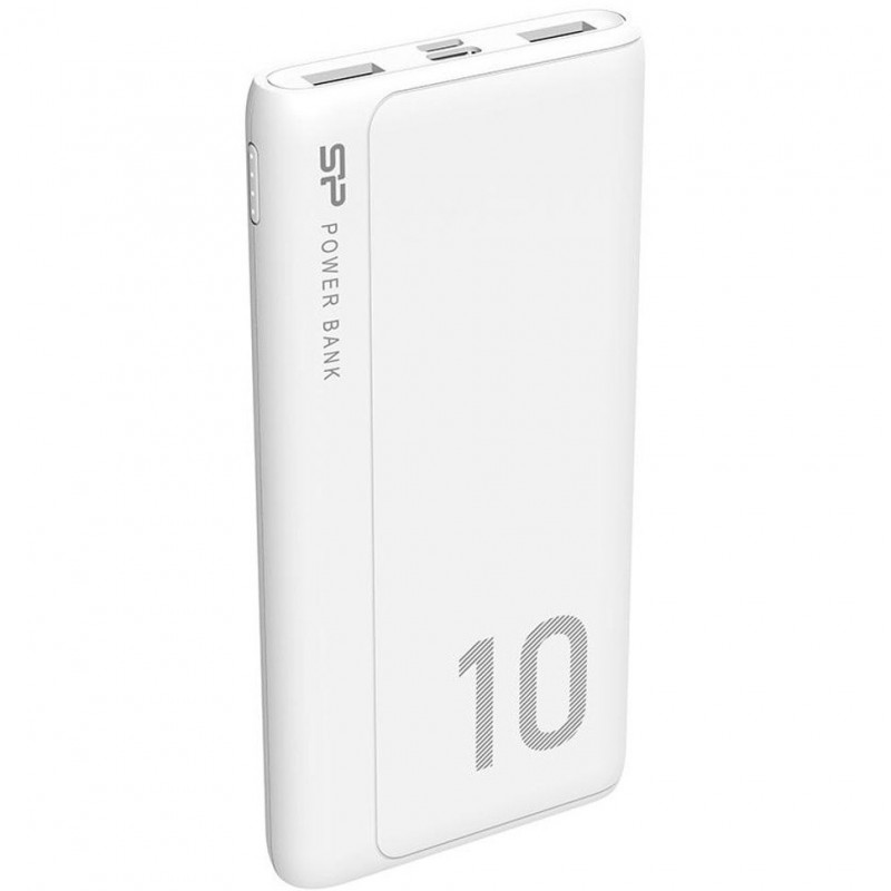 Зовнішній акумулятор (Power Bank) Silicon Power GP15 10000mAh White (SP10KMAPBKGP150W)