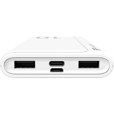 Зовнішній акумулятор (Power Bank) Silicon Power GP15 10000mAh White (SP10KMAPBKGP150W)