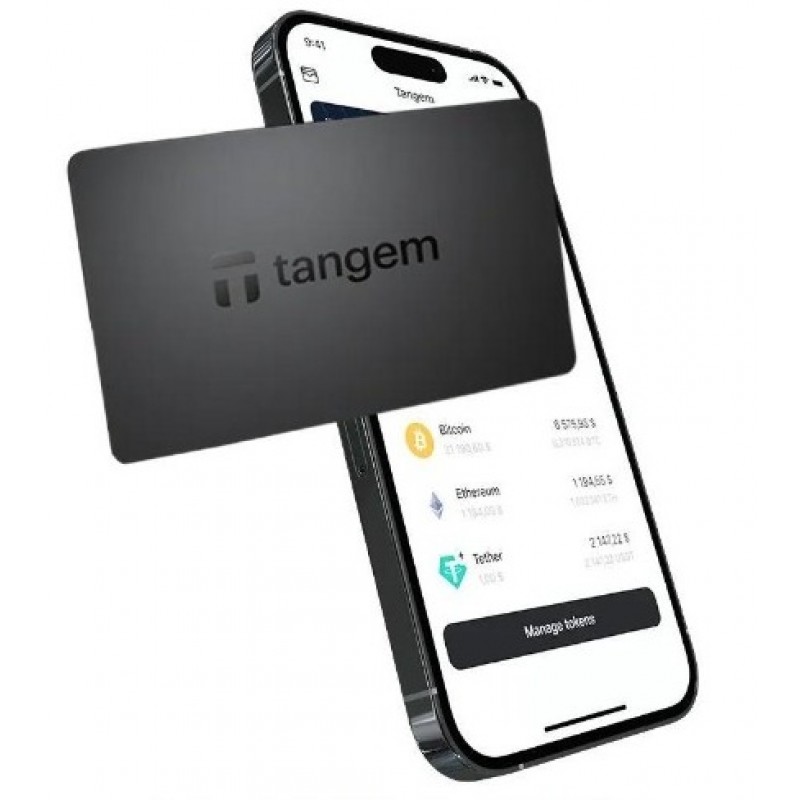 Апаратний криптогаманець Tangem Wallet 2.0 Black (TG128X3-B)