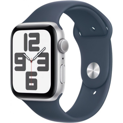 Смарт-годинник Apple Watch SE 2 GPS 40mm Silver Aluminium Case with Storm Blue Sport Band M/L (MRE23)