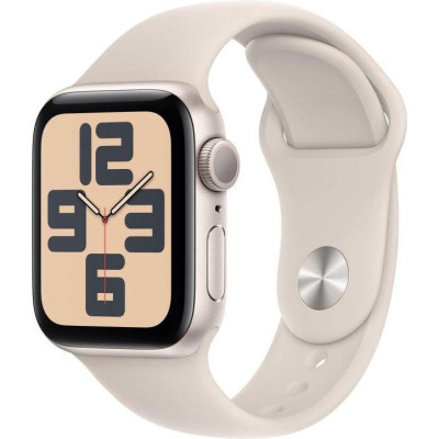 Смарт-годинник Apple Watch SE 2 GPS 44mm Starlight Aluminium Case with Starlight Sport Band S/M (MRE43)