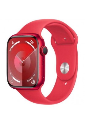 Смарт-годинник Apple Watch Series 9 GPS 45mm PRODUCT RED Alu. Case w. PRODUCT RED Sport Band - S/M (MRXJ3)