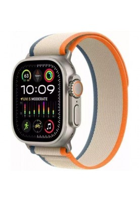 Смарт-годинник Apple Watch Ultra 2 GPS + Cellular 49mm Titanium Case with Orange/Beige Trail Loop - M/L (MRF23)