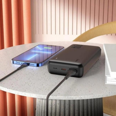 Зовнішній акумулятор (павербанк) Hoco J87A 20000mAh 20W Black