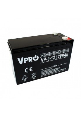 Акумулятор для ДБЖ Volt Polska VPRO 9 Ah 12V AGM VRLA (6AKUAGM009)