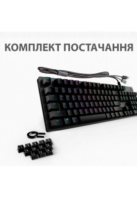 Клавіатура Logitech G512 Lightsync RGB Mechanical GX Blue USB Carbon (920-008946)