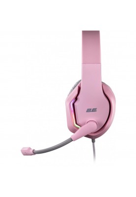 Навушники з мікрофоном 2E GAMING HG315 RGB USB 7.1 Pink (2E-HG315PK-7.1)